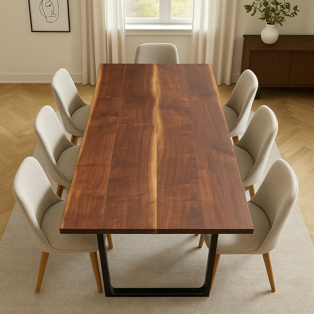 Custom Walnut Dining Table | Handcrafted in Portland, OR